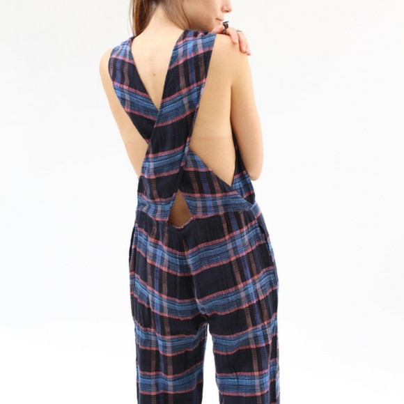 Ace & Jig hot cross romper in river - Picture 2 of 4